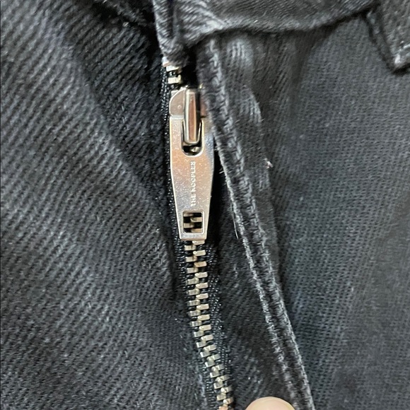 The Kooples Paris Kristy Wide leg cotton Black Denim Jeans made in Turkey As is - Picture 11 of 16